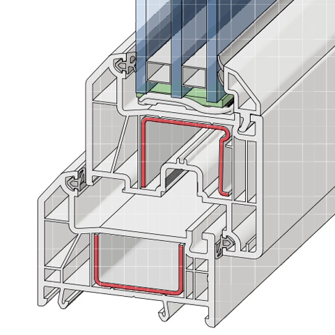 Профильная система металлопластикового окна