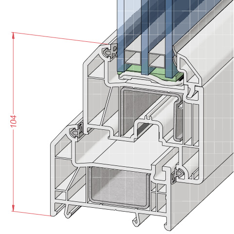 Профильная система металлопластикового окна
