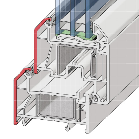Профильная система металлопластикового окна
