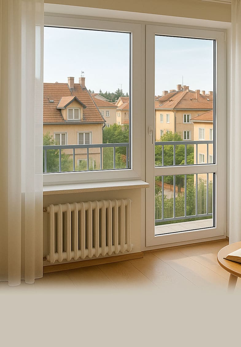 Балконный блок с установкой