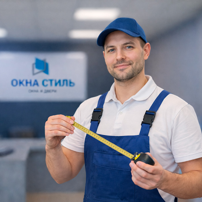 Мастер по замерам компании Оконыч