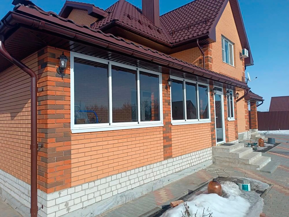 Остекление веранды в СНТ Придонье